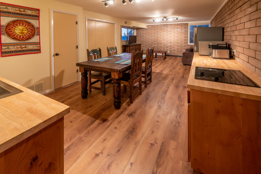 Kitchen and living room open space - Casa Bear